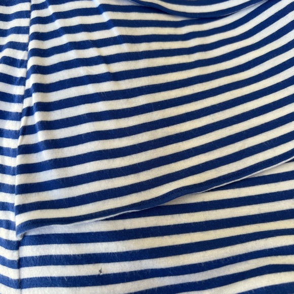 Banana Republic Blue and White Striped Layered Front Tank (sm) - Picture 7 of 7